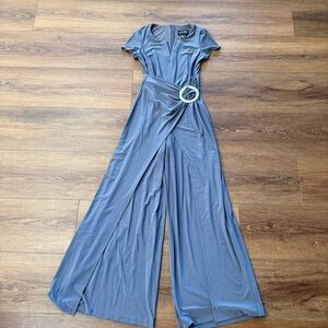 Joseph Ribkoff Signature Collection Slate Jumpsuit with Wrap Detail